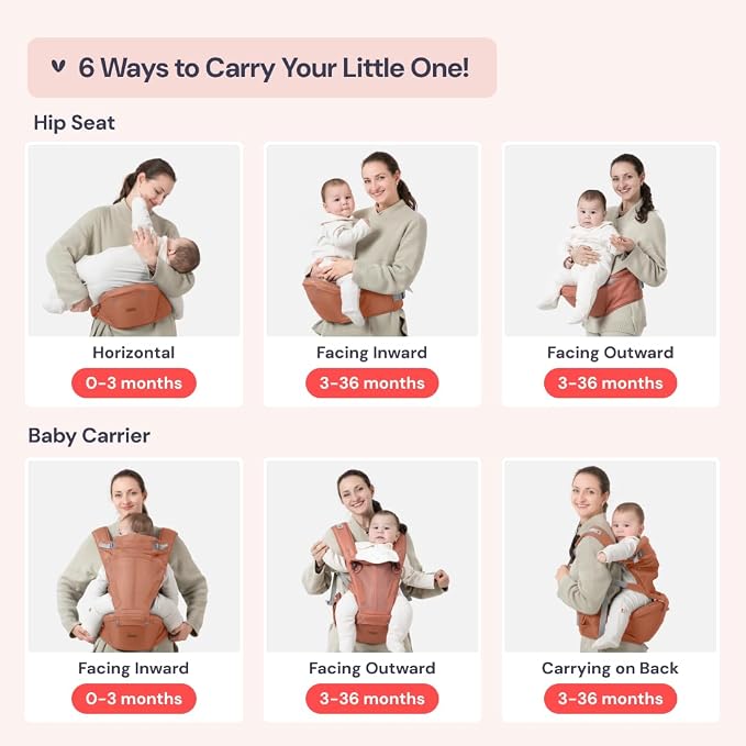 BabbleRoo Grow Carrier – 6-in-1 Baby Carrier - Image 5