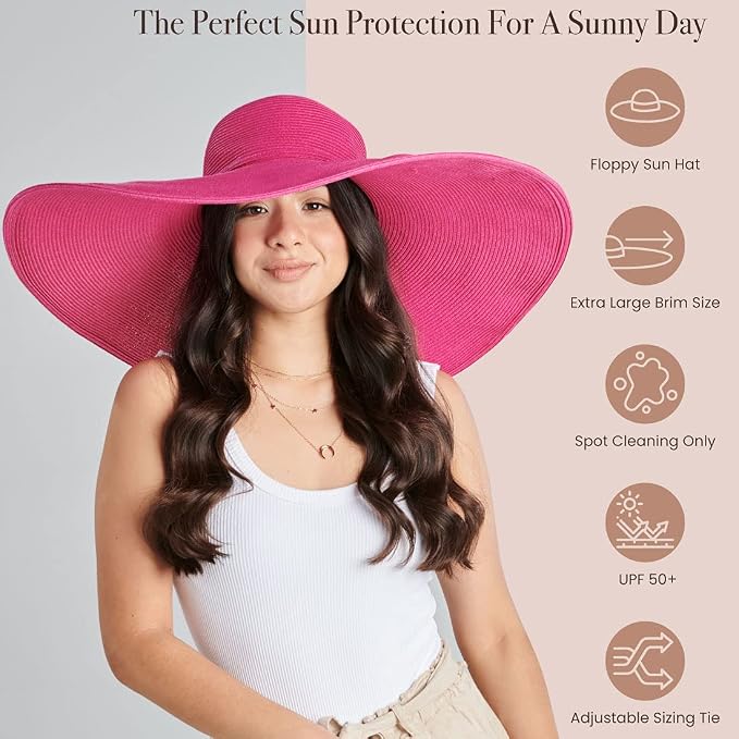 San Diego Hat Company Women's Ultrabraid X-Large Brim Hat, Adjustable Sun Hat - Image 8