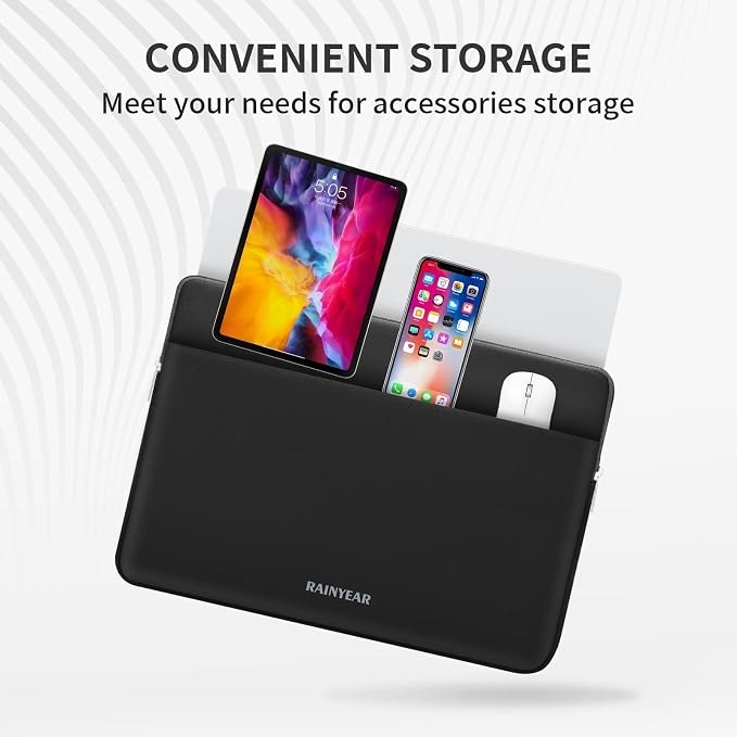 RAINYEAR Laptop Sleeve Case 13.3 Inch, Protective Portable Case - Image 4