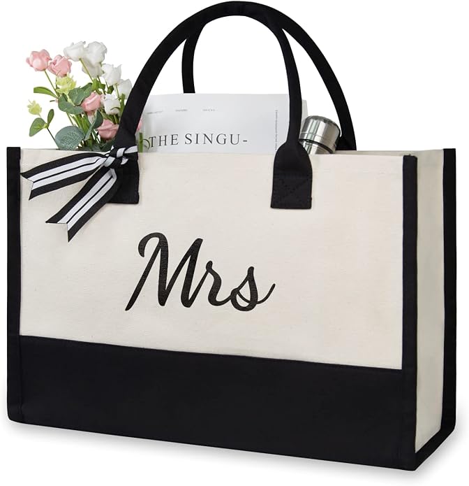 TOPDesign Canvas Tote Bag, Bridal Shower Gifts by TOPDesign