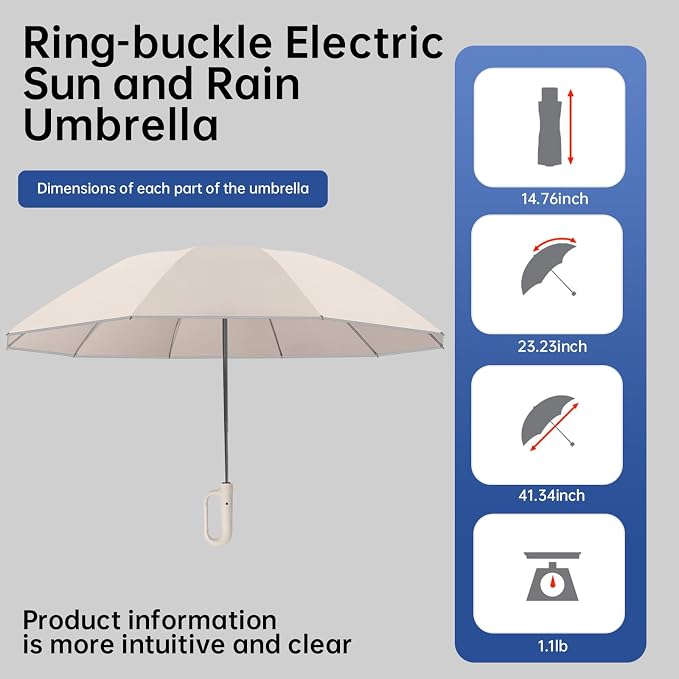 Portable Travel Umbrella, and windproof, reverse folding umbrella - Image 6