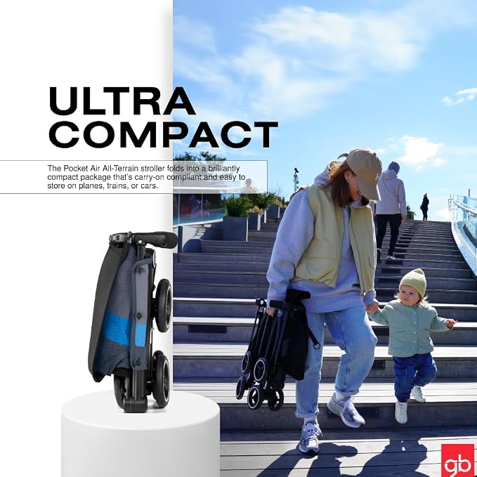 gb Pockit Air All Terrain Ultra Compact Lightweight Travel Stroller - Image 3