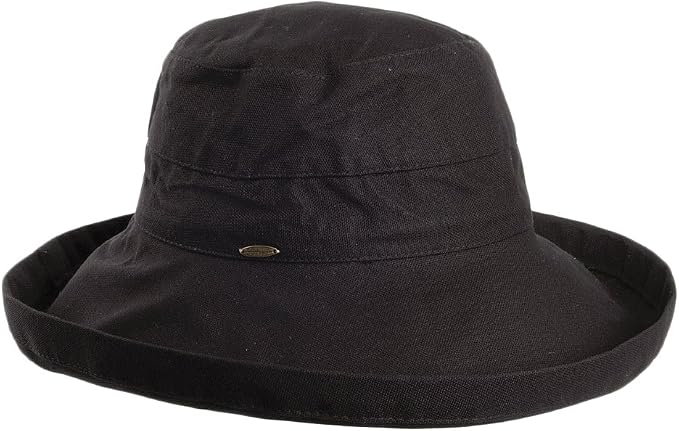 Scala Women's Cotton Hat with Inner Drawstring and Upf 50+ Rating by SCALA