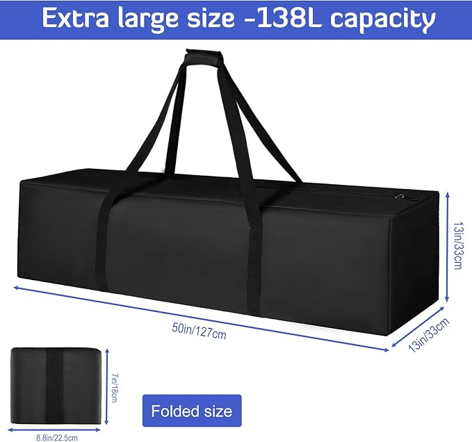 INFANZIA 50inch Sports Duffel Travel Bag, 138L Extra Large Duffel Luggage Bag - Image 3