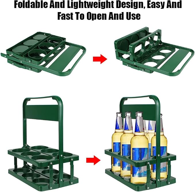 Portable Drink Carrier for Big Cups, Foldable Plastic Cup Holder, Reusable Cup - Image 5