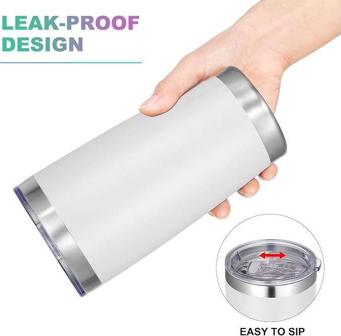 VEGOND 20oz Tumbler with Lid and Straw Stainless Steel Tumbler Cup Bulk Vacuum - Image 3