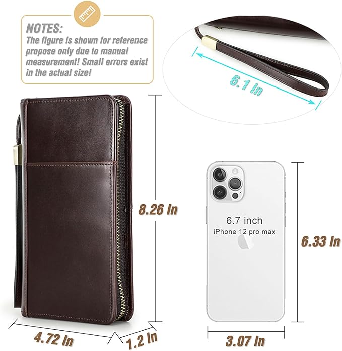 Top Grain Leather Customizable Travel Passport Wallet Holder - Image 5