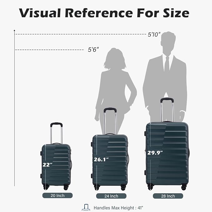 Coolife Carry On Luggage Airline Approved - Image 8