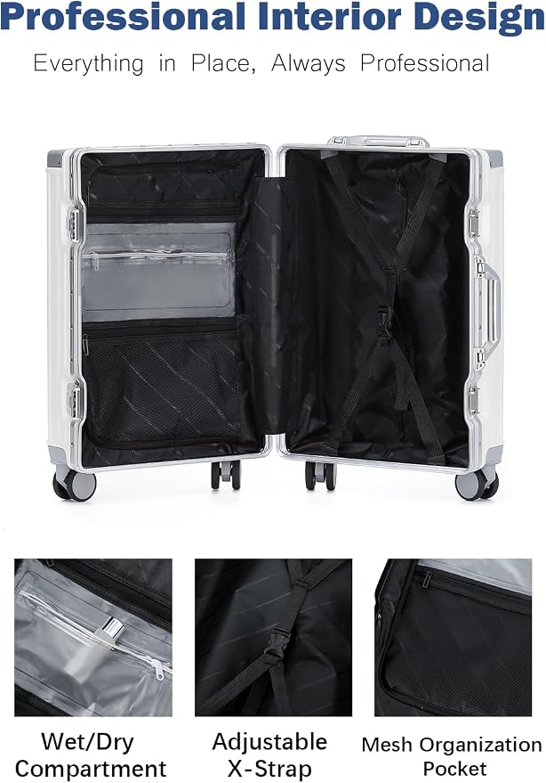 HotWay 24 Inch Aluminum Frame Luggage - Image 6