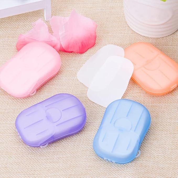 5 Boxes Disposable Soap Paper Sheets, 100 Sheets, Mini Color Soap Paper - Image 3