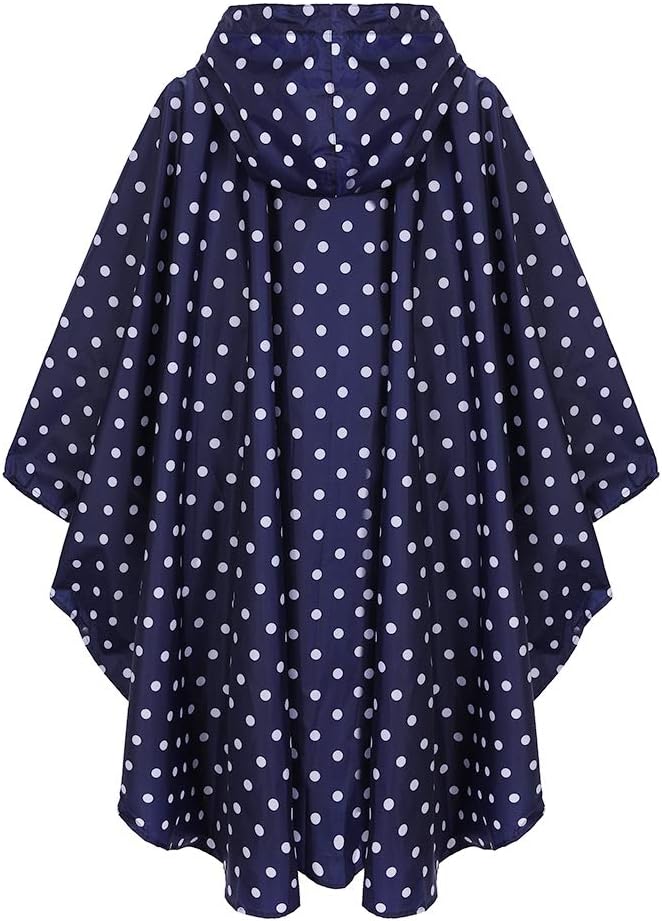 Rain Poncho Jacket Coat Hooded Zipper Style - Image 7