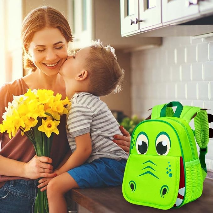 AGSDON Toddler Backpack Leash, 9.5" Safety Harness Dinosaur Bag - Image 3