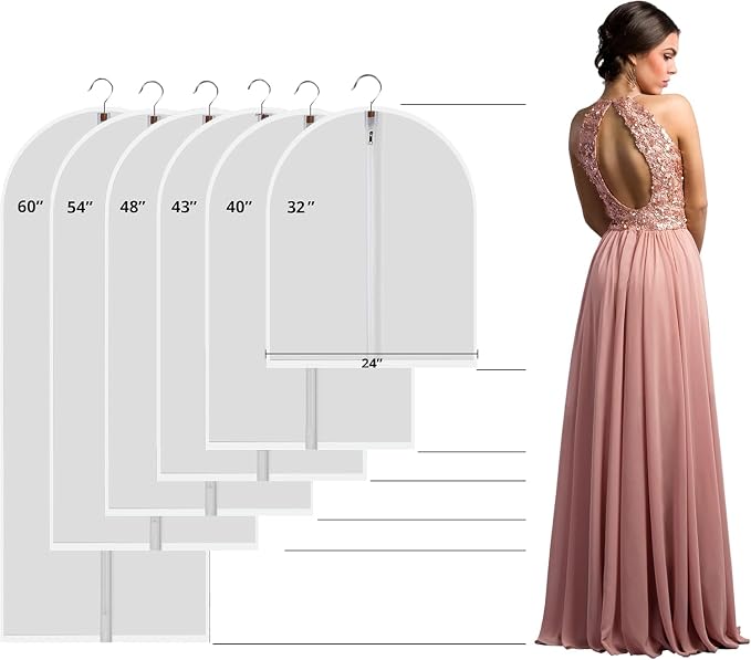 Garment Bags for Hanging Clothes, 6 Pack - Image 7