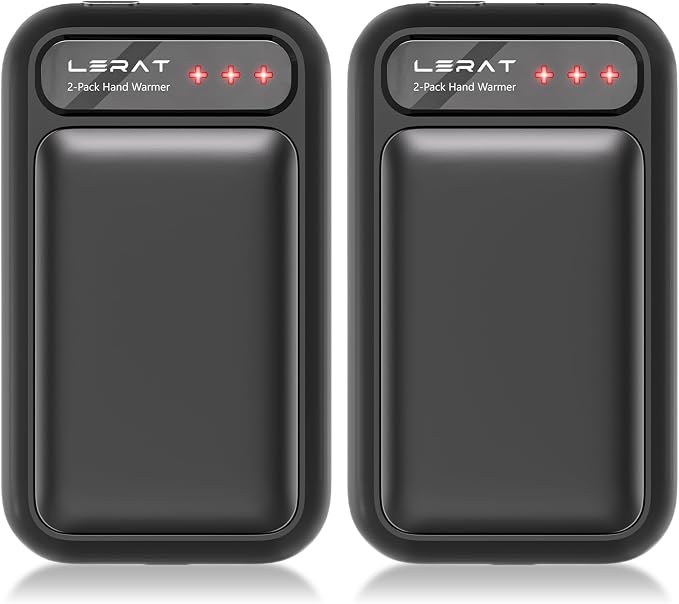 Hand Warmers Rechargeable 2 Pack, Electric Hand Warmers, Fast Heating, Portable by Lerat