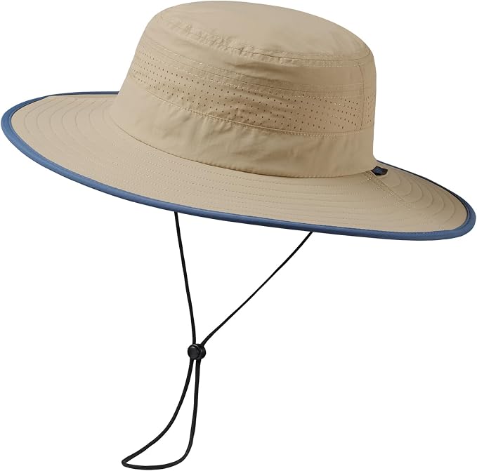 UPF 50+ Foldable Brim Water-Resistant Sun Bucket Hat by UVSAI