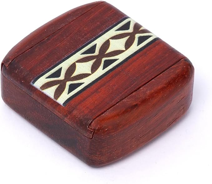 1pcs Handcrafted Wooden Pill Case - Image 3