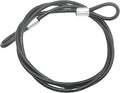 4FT 4mm Stainless Steel Outdoor Travel Security Cable Lock, Braided Steel by Bytiyar