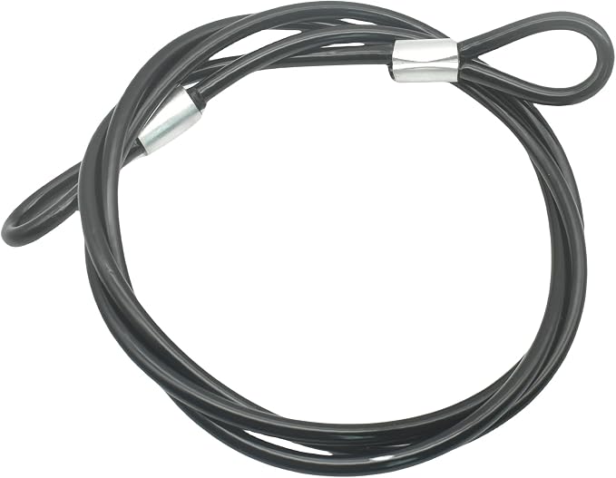 4FT 4mm Stainless Steel Outdoor Travel Security Cable Lock, Braided Steel by Bytiyar