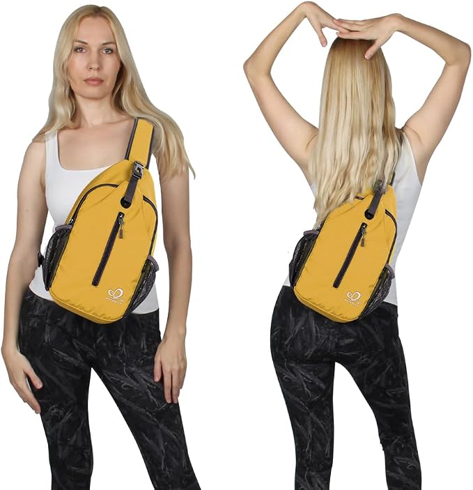 WATERFLY Crossbody Sling Backpack Sling Bag Travel Hiking Chest Bag Daypack - Image 6