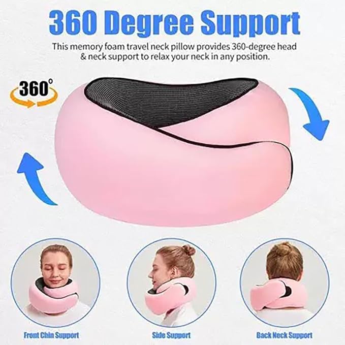 Travel Pillow, Travel Neck Pillow, 360 Degree Comfort and Breathability - Image 2