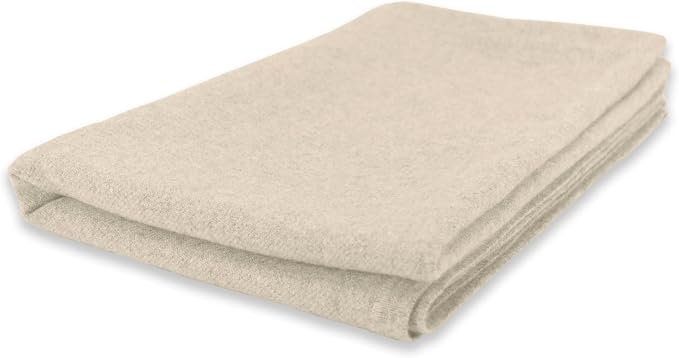 Jet&Bo 100% Pure Cashmere Travel Blanket & Storage Pouch Sand 60" x 45" in Gift - Image 3