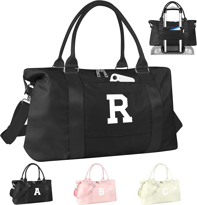 Initial Travel Duffel Bag Sports Gym Bag by izuzta