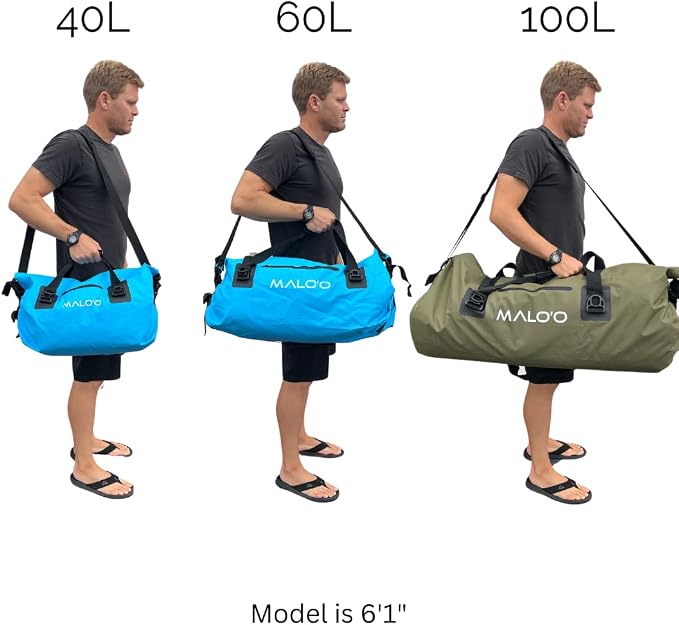 Malo'o Waterproof Dry Bag Duffel 40L/60L/100L, Roll Top Duffel Keeps Gear Dry - Image 9