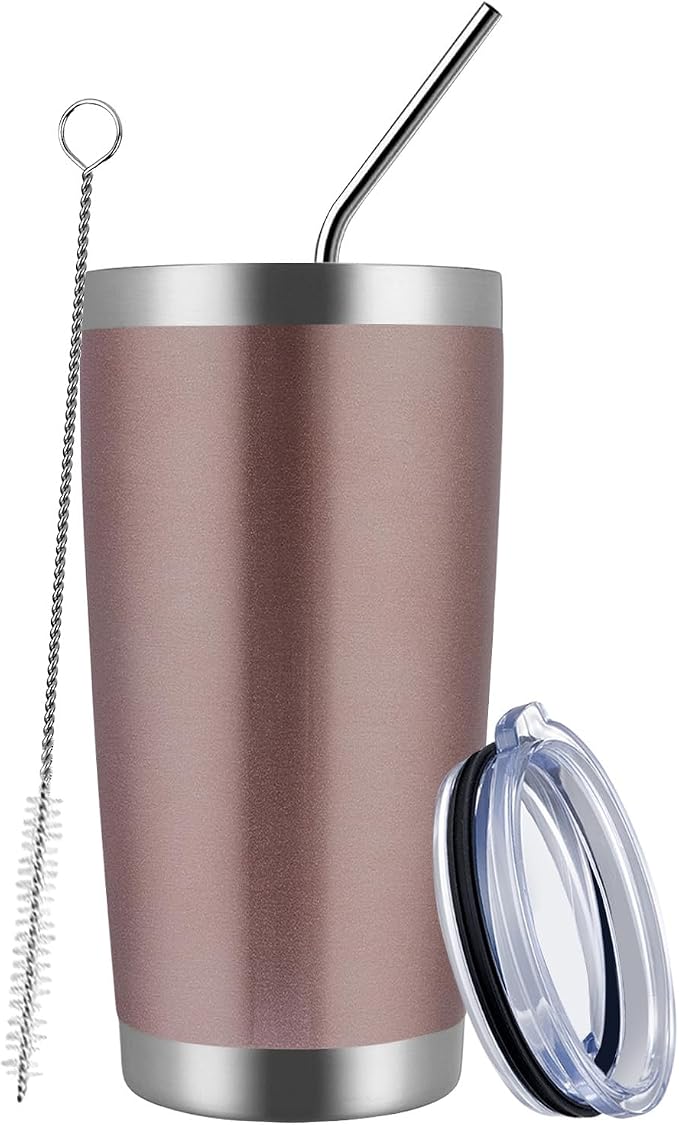 MEWAY 20oz Tumbler Cup Double Wall Vacuum Insulated Travel Mug Bulk, Stainless by MEWAY