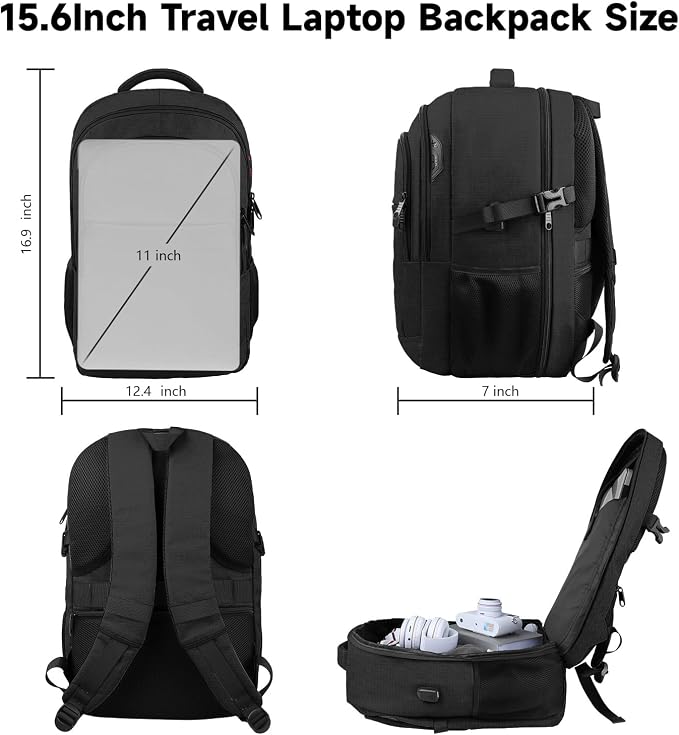 Lapsouno Laptop Backpack, Travel Laptop Backpack, Business Anti Theft Slim - Image 2