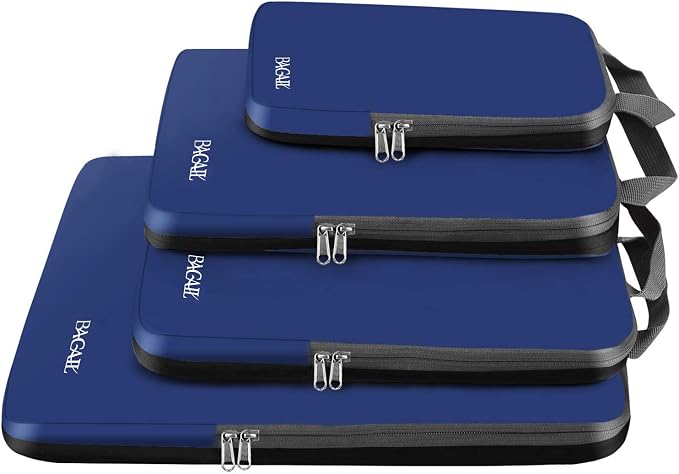 BAGAIL 4 Set/6 Set/8 Set Compression Packing Cubes Travel Accessories by BAGAIL