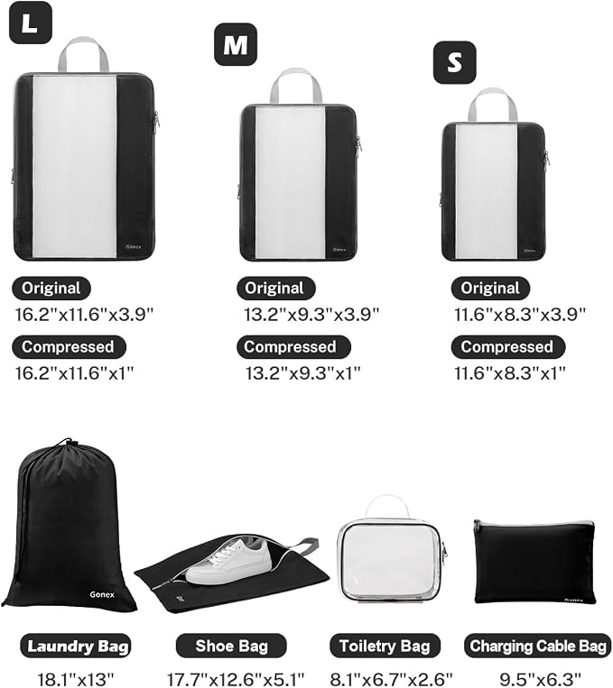 Gonex Expandable Mesh Packing Cubes - Image 3