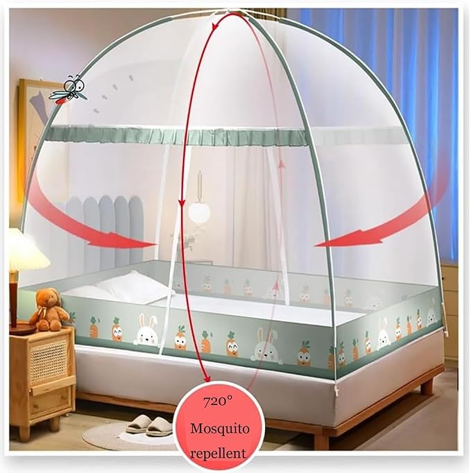 Pop-Up Mosquito Net Tent for Beds Portable Folding Canopy - Image 5