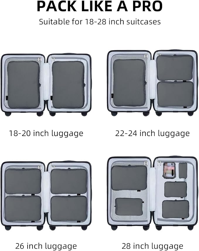 6 Set Compression Packing Cubes - Image 8