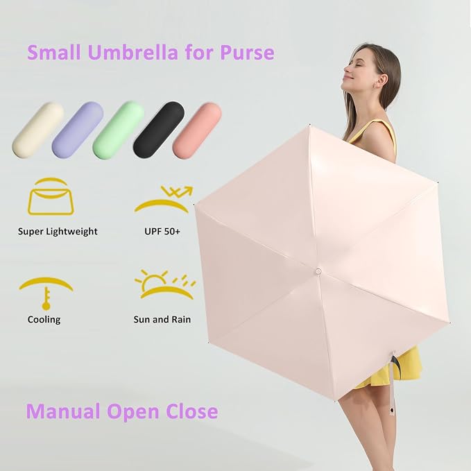 BAODINI Travel Mini Umbrella for Purse - Image 4