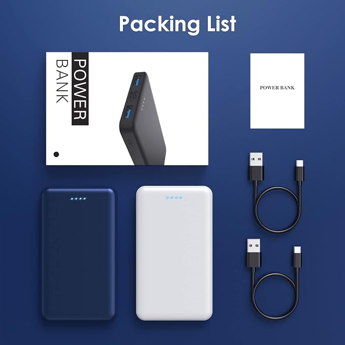 Portable Charger Power Bank 10000mAh, Ultra Slim Compact External Battery Pack - Image 7