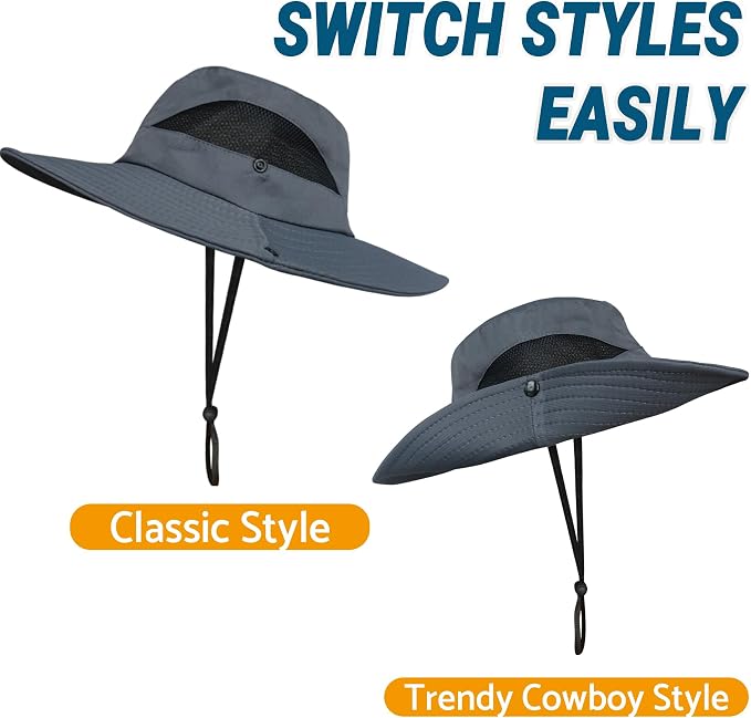 NPQQUAN Ponytail Sun Bucket Hats - Image 3