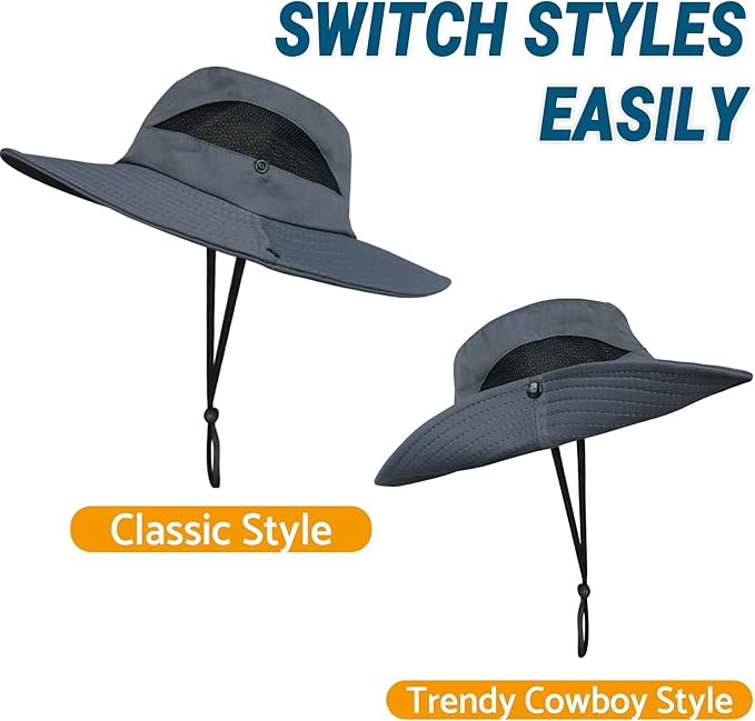 NPQQUAN Ponytail Sun Bucket Hats - Image 3