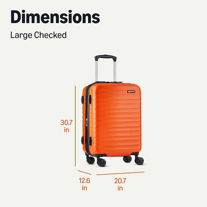 Amazon Basics 30" Hardside Large Checked Luggage, Hardshell Suitcase - Image 6