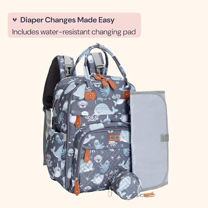 BabbleRoo Diaper Bag Backpack - Image 7