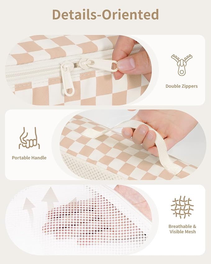 Narwey 7 Set Checkered Packing Cubes - Image 4