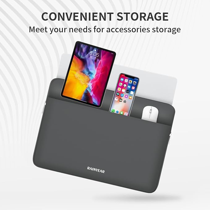 RAINYEAR Laptop Sleeve Case 13.3 Inch, Protective Portable Case - Image 4
