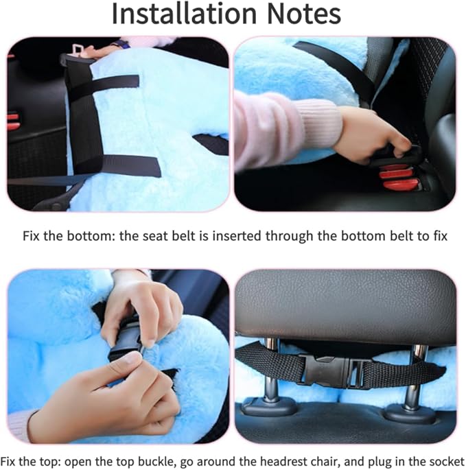 Travel Pillow Cushion for The Back Seat of Car Car Pillow for Kids A Sleeping - Image 5