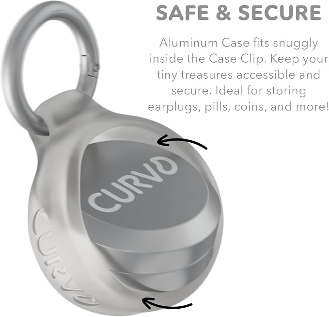 CURVD Premium Carrying Case – Durable Travel Keychain Container, Medicine Pill - Image 4