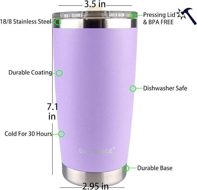 20 oz Stainless Steel Vacuum Insulated Tumbler - Image 8
