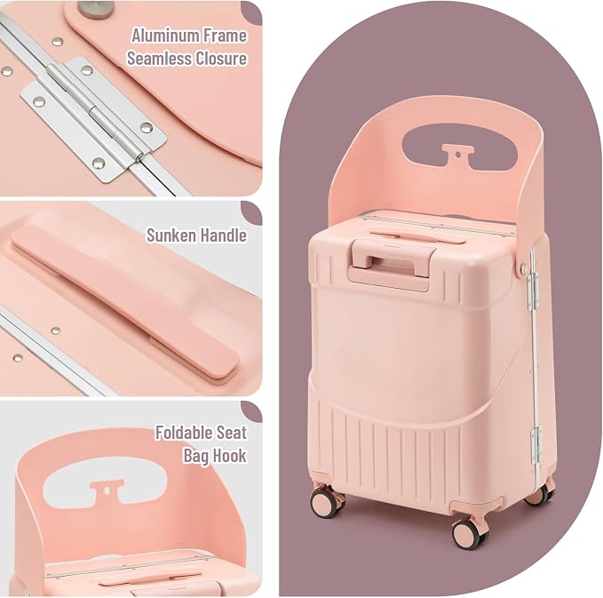 22 Inch Hardside Checked Luggage - 40L Spinner Suitcase W/TSA Lock - Image 3