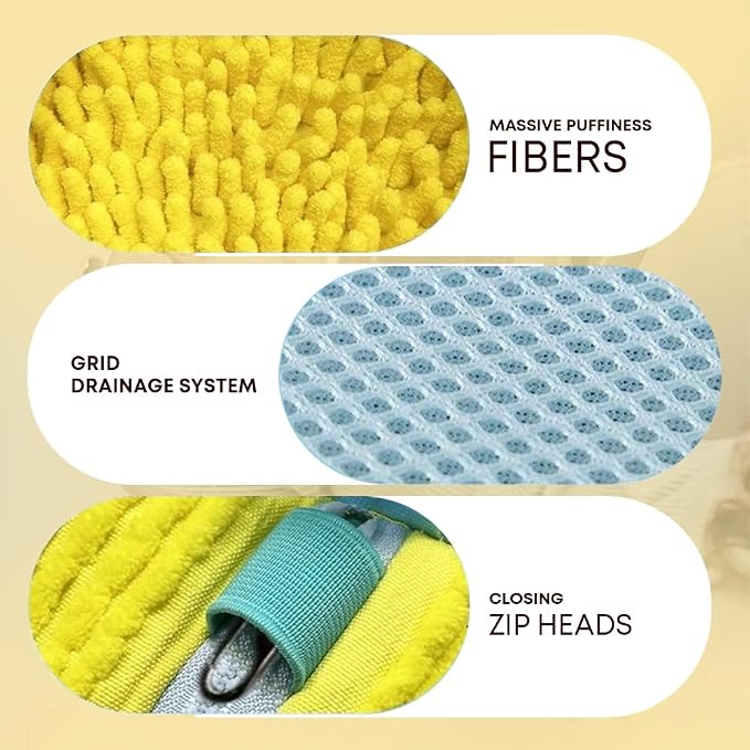 EPSCY Shoe Washing Machine Bag 2 Pack Yellow, 360° Wrap-Around Laundry Bags - Image 3