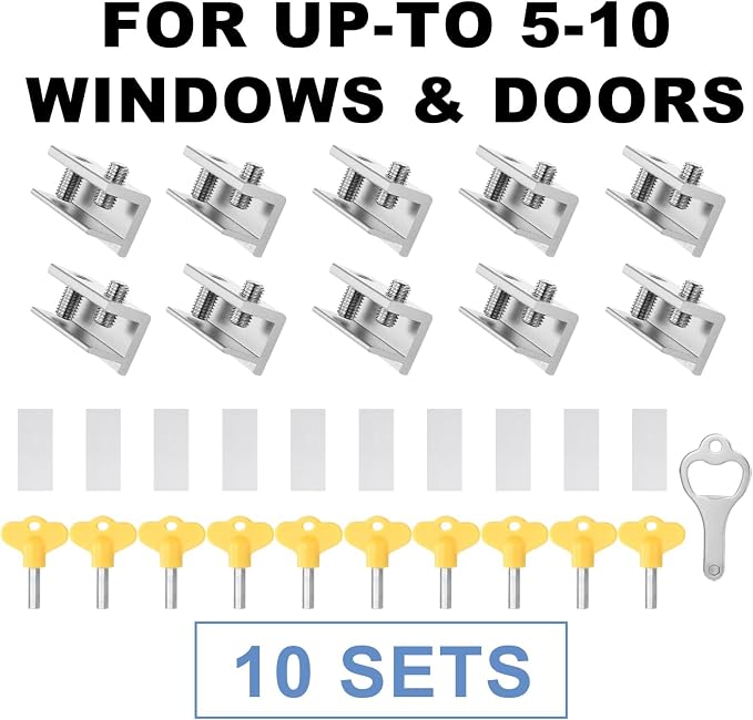 Sliding Window Locks, for Horizontal Sliding Windows, Window Security Lock - Image 8