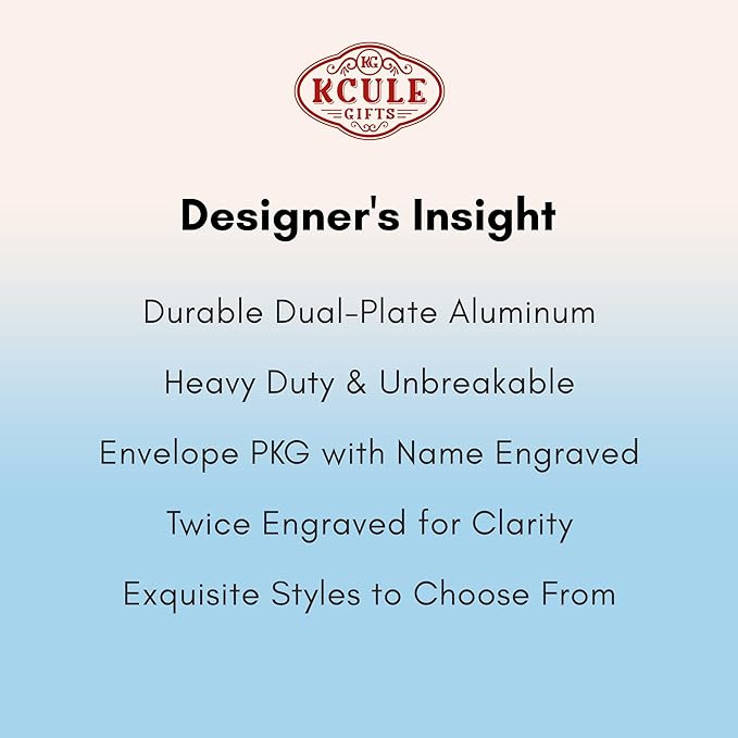Personalized Luggage Tags: Custom Metal Luggage Tags - Image 6