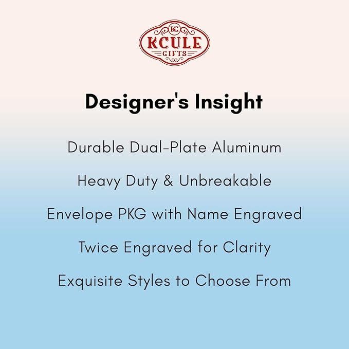Personalized Luggage Tags: Custom Metal Luggage Tags - Image 7