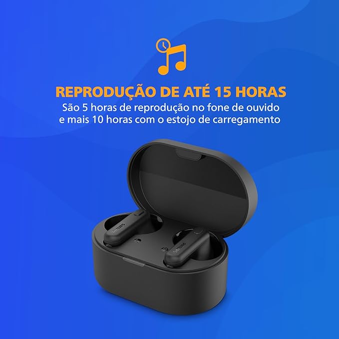 PHILIPS TAT1108 Wireless Earbuds, True Wireless Headphones, Powerful Bass - Image 2
